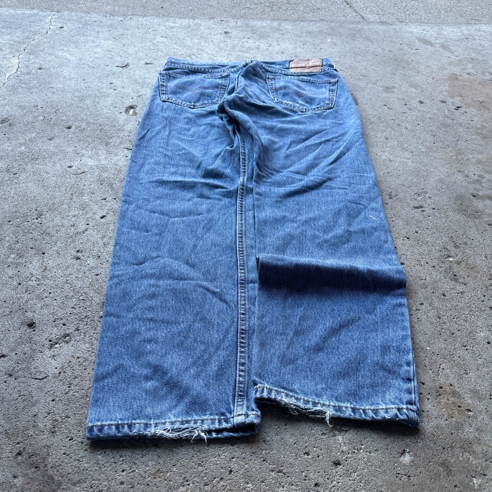 Levis 505 Mens 33x30 Blue Regular Fit Straight Leg Denim Jeans 00505-4891
